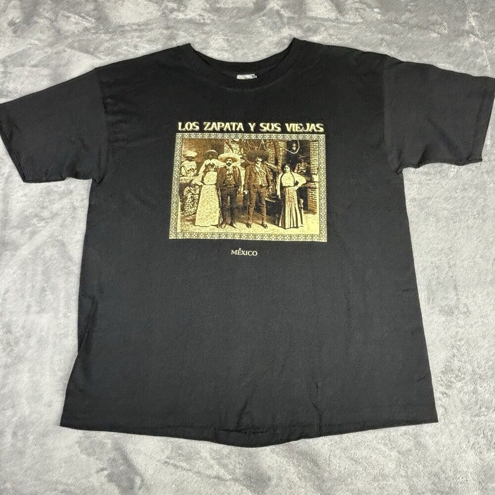 Vtg King T-shirt Adult L Mexican Zapatas and Their Old ladies Anti capital Rebel